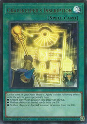 Gravekeeper's Inscription BLGG-EN121 · 1st Edition (Battles of Legend: Glorious Gallery)