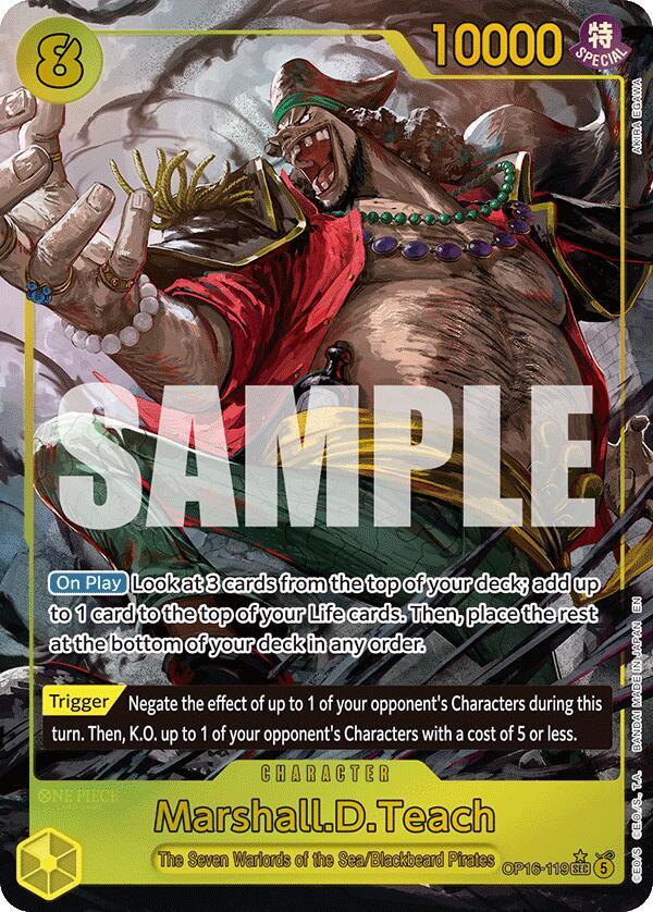 Marshall.D.Teach (119) (Alternate Art) OP16-119 · Foil (The Time of Battle)