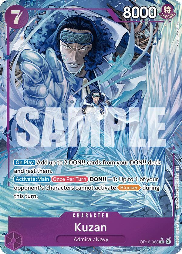 Kuzan (Alternate Art) OP16-063 · Foil (The Time of Battle)