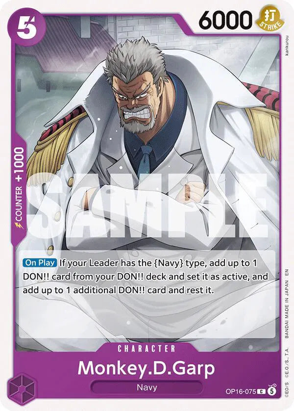 Monkey.D.Garp OP16-075 · Normal (The Time of Battle)