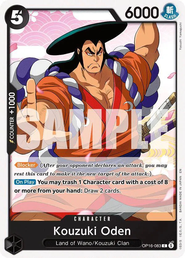 Kouzuki Oden OP16-083 (The Time of Battle)