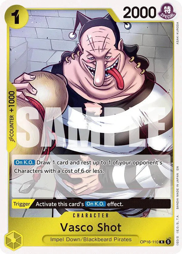Vasco Shot OP16-110 · Foil (The Time of Battle)