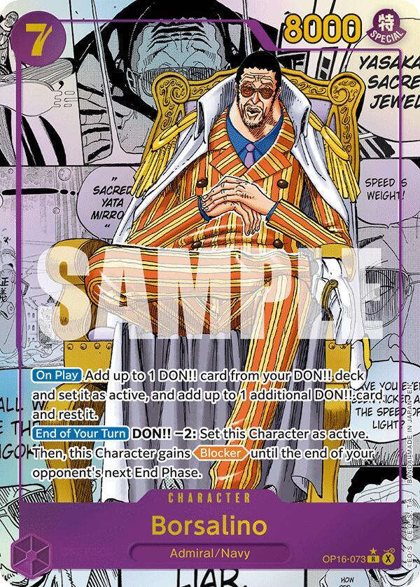 Borsalino (Manga) OP16-073 (The Time of Battle) — BGS 10 (Pristine)