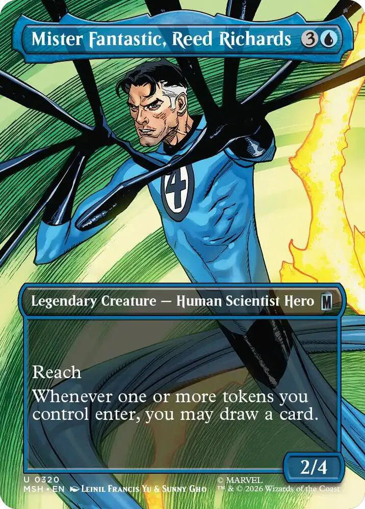 MTG: Mister Fantastic, Reed Richards (Borderless)(Normal)