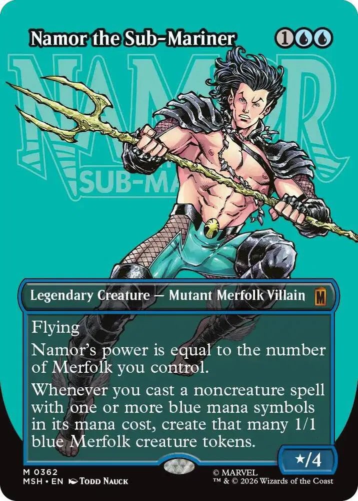 Namor the Sub-Mariner (Borderless) 362 · Normal (Marvel Super Heroes)