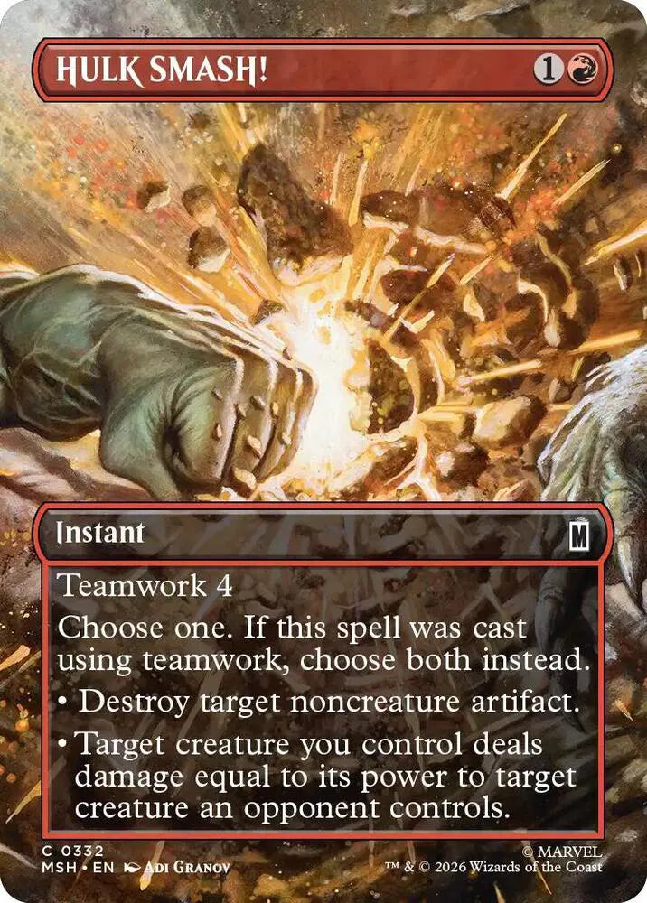 MTG: HULK SMASH! (Borderless)(Normal)