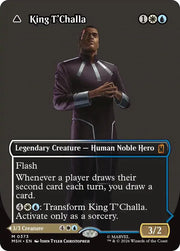 King T'Challa (Borderless) (0373) · Foil (Marvel Super Heroes)