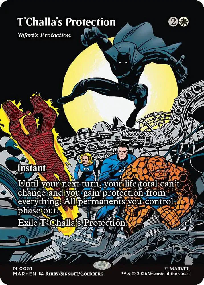 T'Challa's Protection - Teferi's Protection (Borderless) 51 · Normal (Marvel Eternal-Legal)