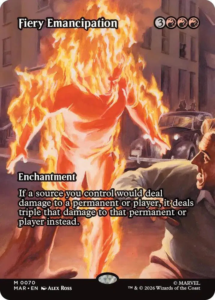 Fiery Emancipation (Borderless) 70 · Foil (Marvel Eternal-Legal)