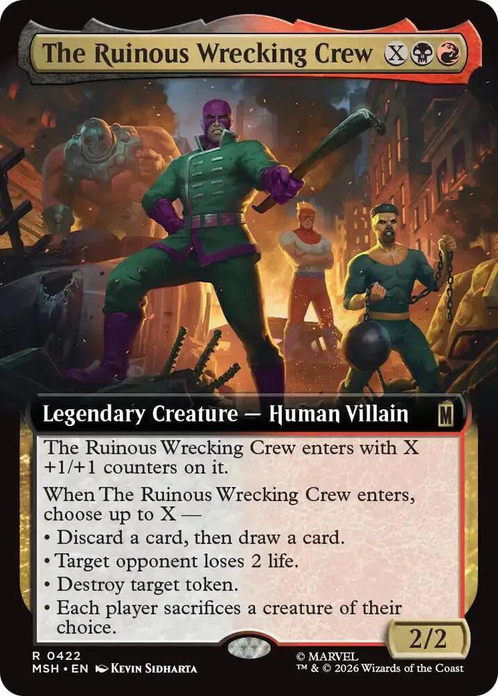 The Ruinous Wrecking Crew (Extended Art) 422 · Foil (Marvel Super Heroes)