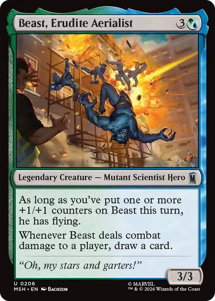 Beast, Erudite Aerialist 206 · Foil (Marvel Super Heroes)