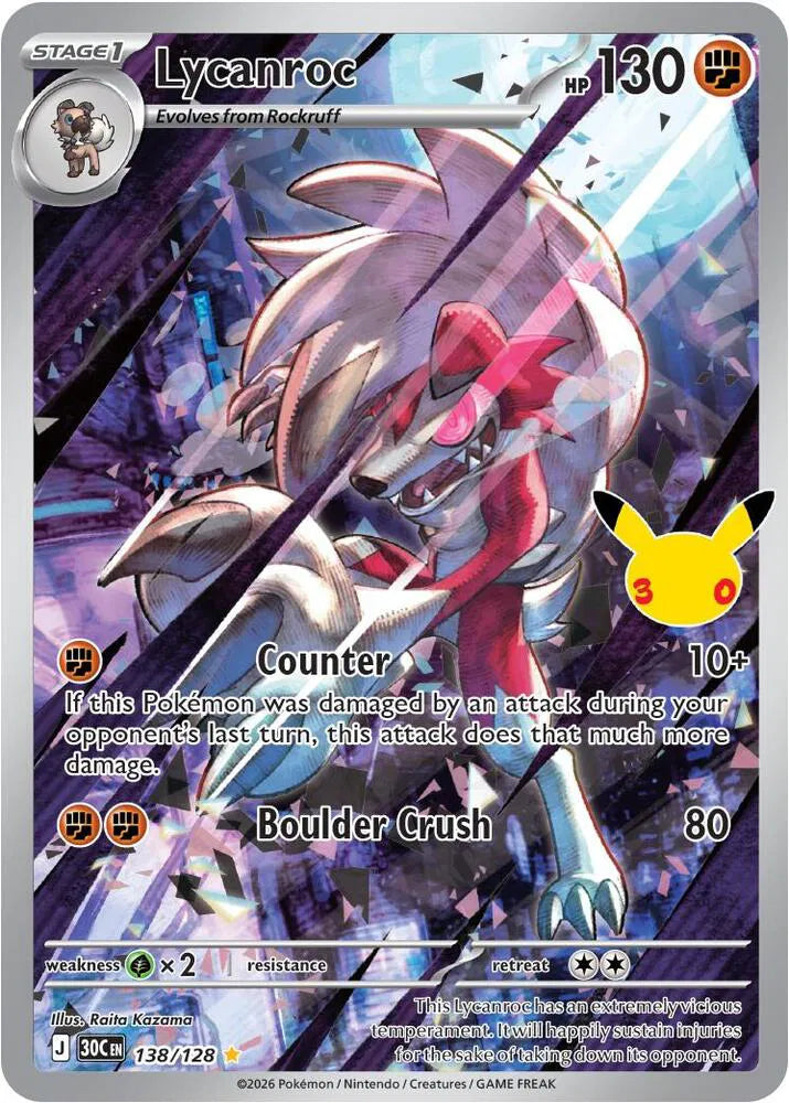 Lycanroc 138/128 (30th Celebration)