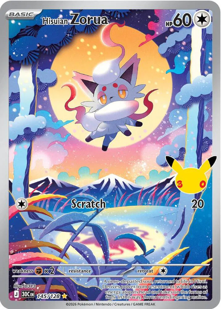 Hisuian Zorua 145/128 (30th Celebration)