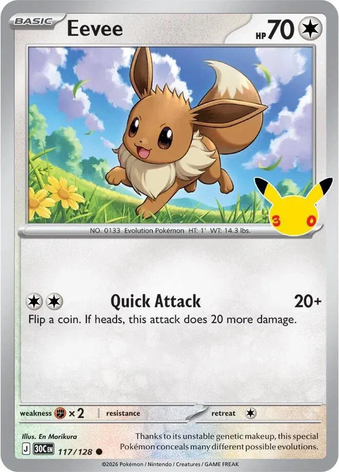 Eevee 117/128 (30th Celebration)