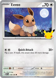 Eevee - 118/128 - ME: 30th Celebration (30C)