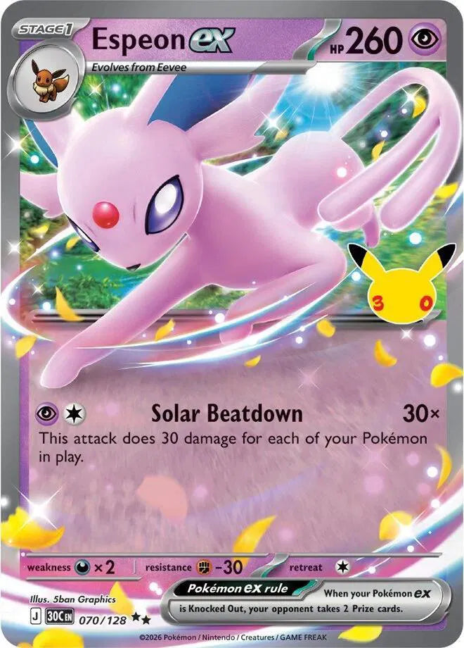 Espeon ex 070/128 (30th Celebration)