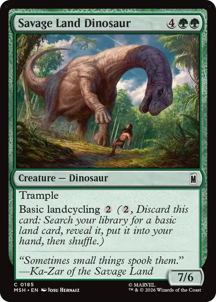 Savage Land Dinosaur 185 · Foil (Marvel Super Heroes)