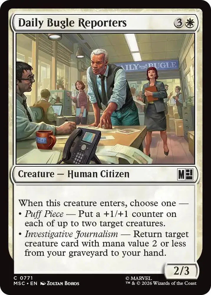 Daily Bugle Reporters 771 · Foil (Commander: Marvel Super Heroes)