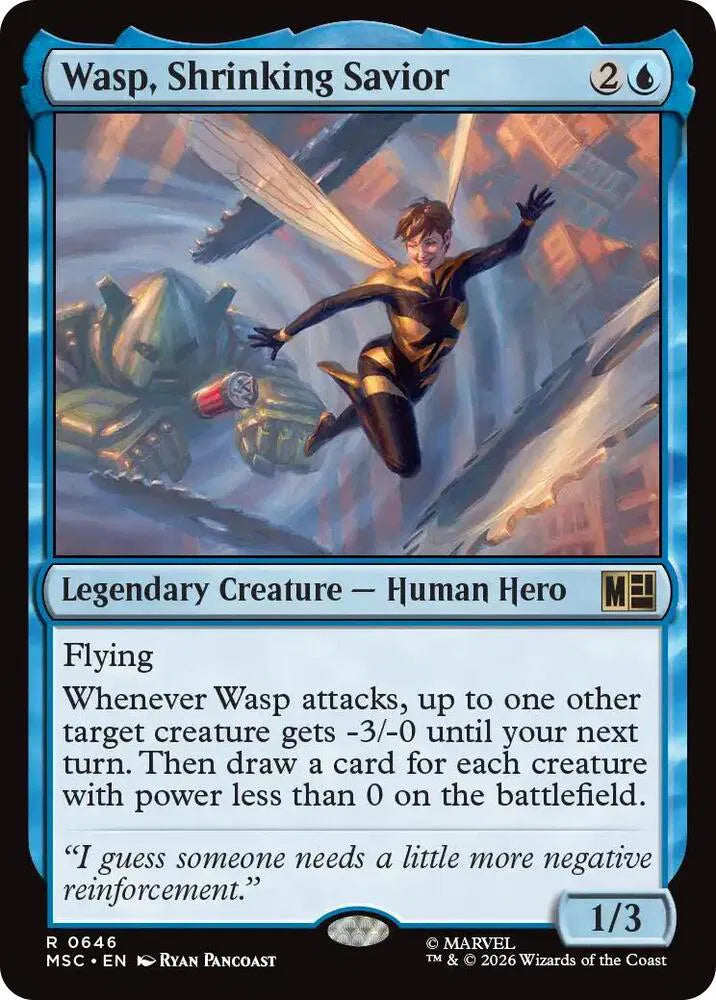 Wasp, Shrinking Savior 646 · Foil (Commander: Marvel Super Heroes)