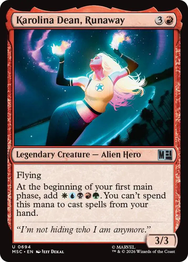 Karolina Dean, Runaway 694 · Foil (Commander: Marvel Super Heroes)
