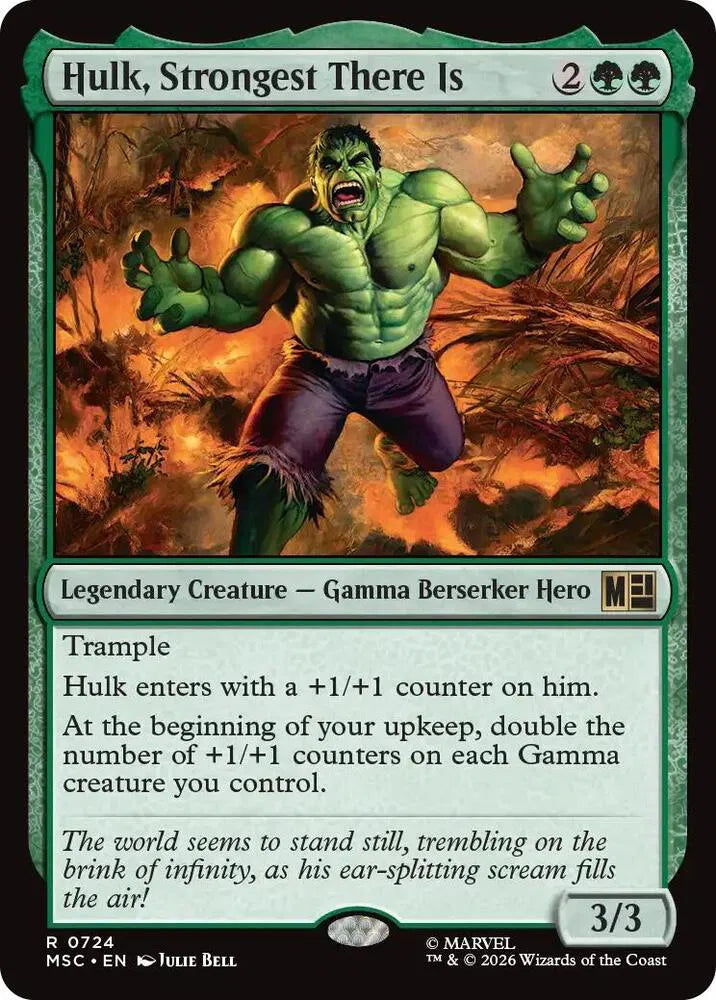 Hulk, Strongest There Is 724 · Foil (Commander: Marvel Super Heroes)