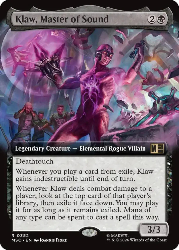 Klaw, Master of Sound (Extended Art) 352 (Commander: Marvel Super Heroes)
