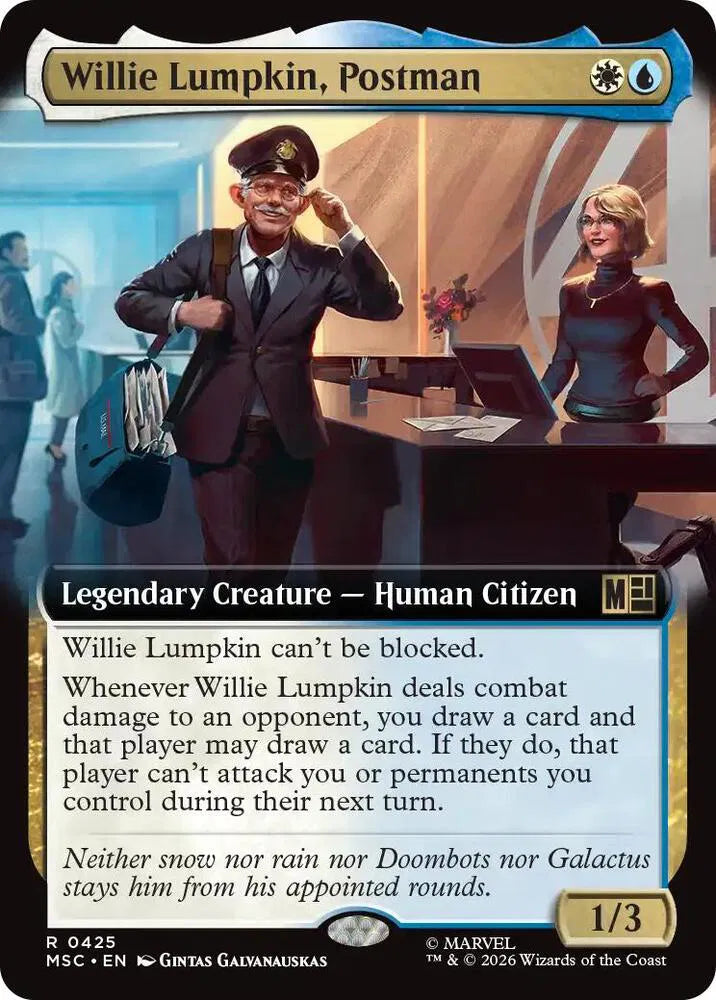 Willie Lumpkin, Postman (Extended Art) 425 (Commander: Marvel Super Heroes)