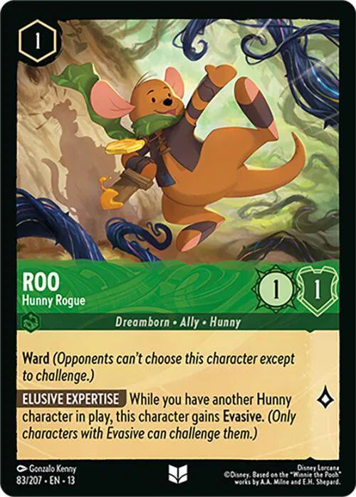 Roo - Hunny Rogue 83/207 · Normal (Attack of the Vine!)