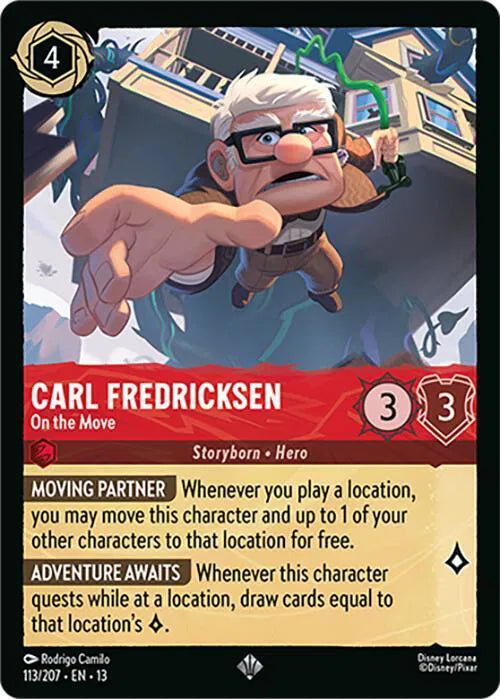 Carl Fredricksen - On the Move 113/207 · Normal (Attack of the Vine!)