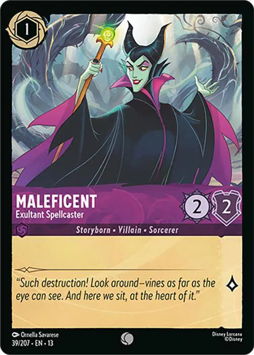 Maleficent - Exultant Spellcaster 39/207 · Normal (Attack of the Vine!)