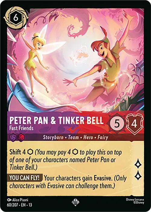 Peter Pan & Tinker Bell - Fast Friends 60/207 · Normal (Attack of the Vine!)