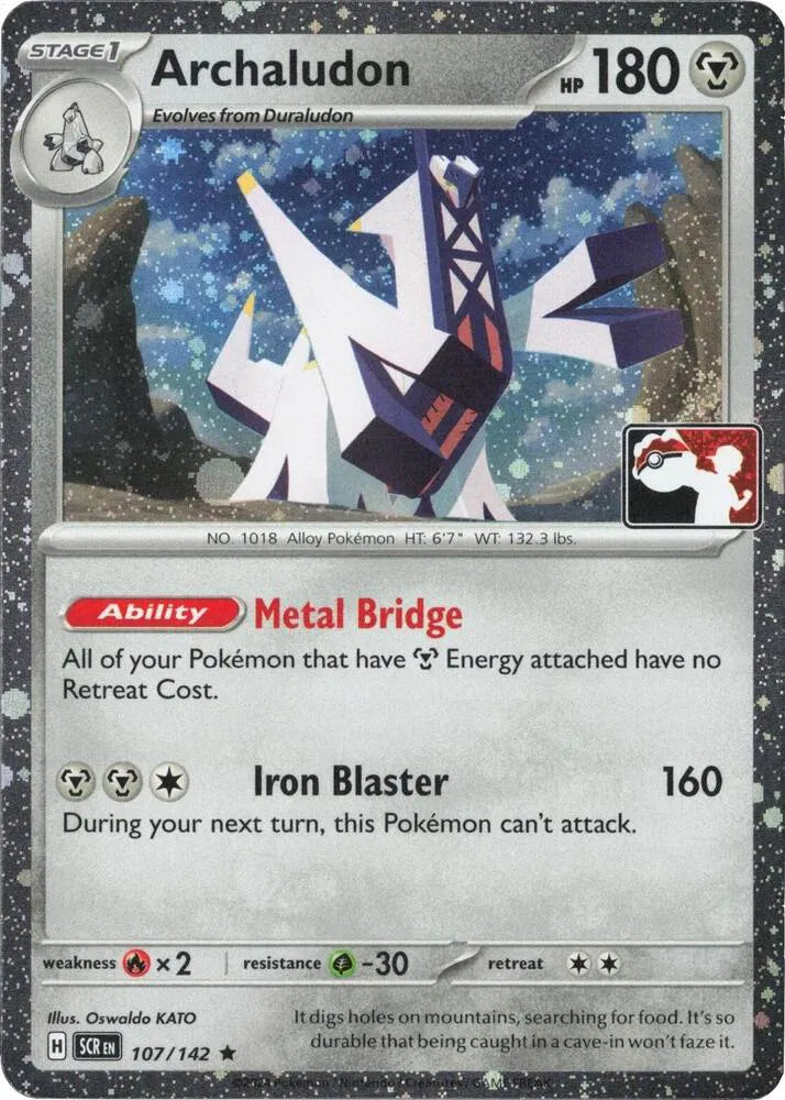Archaludon - 107/142 (Cosmos Holo) (Prize Pack Series One)
