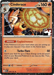 Cinderace - 028/132  (Cosmos Holo) (Prize Pack Series One)