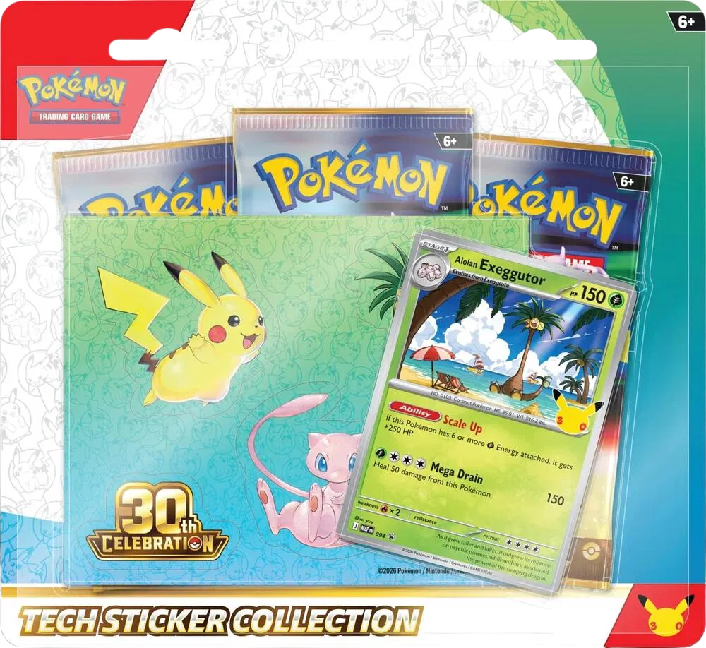 [ Pre-Sale ] 30th Celebration Tech Sticker Collection [Alolan Exeggutor]
