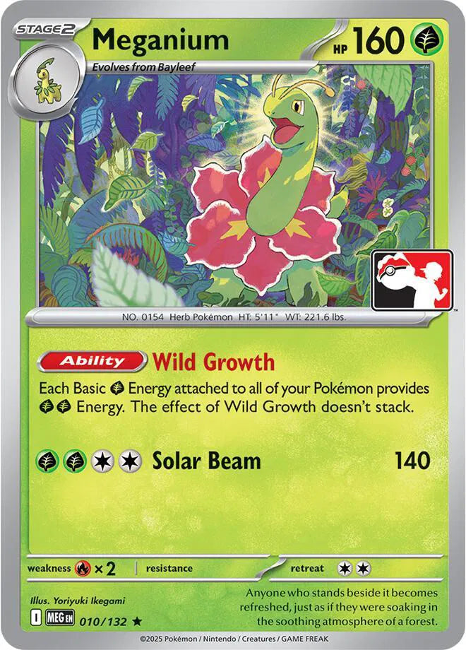 Meganium - 010/132 (Prize Pack Series One)