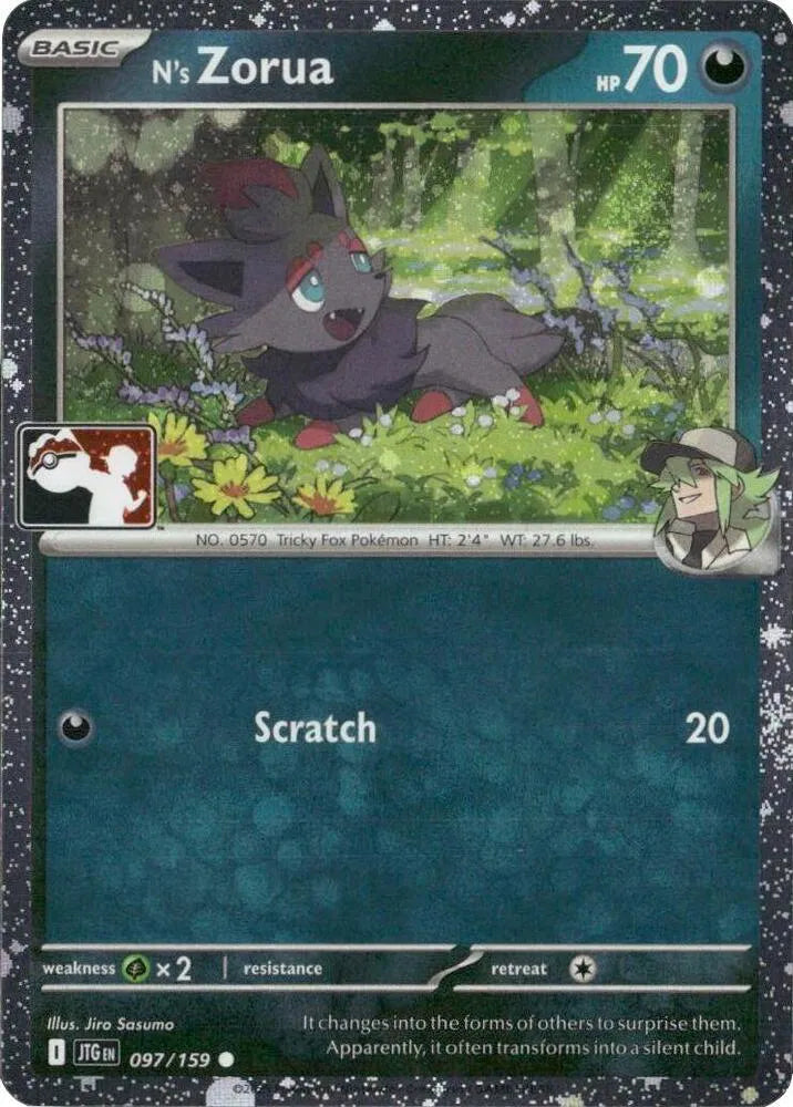 N's Zorua - 097/159 (Cosmos Holo) (Prize Pack Series One)