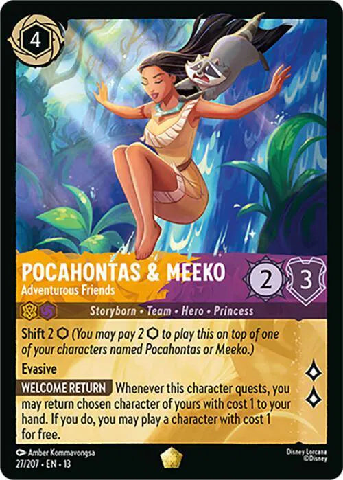 Pocahontas & Meeko - Adventurous Friends 27/207 · Normal (Attack of the Vine!)