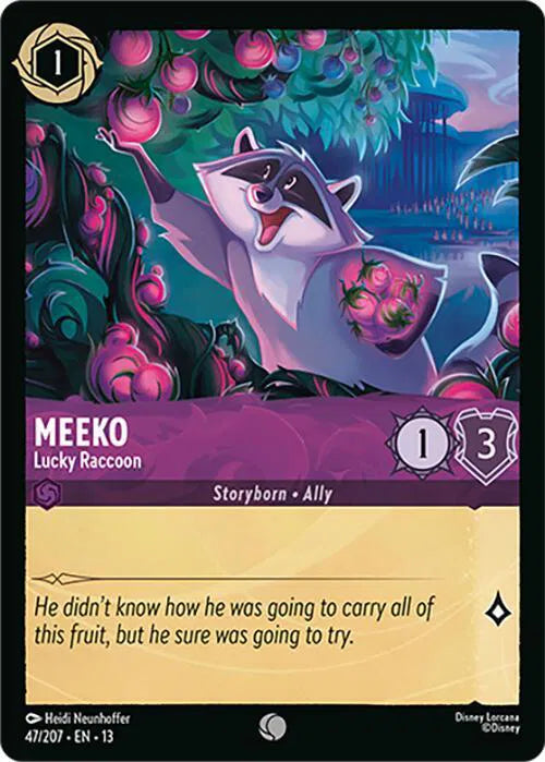 Meeko - Lucky Raccoon 47/207 · Normal (Attack of the Vine!)