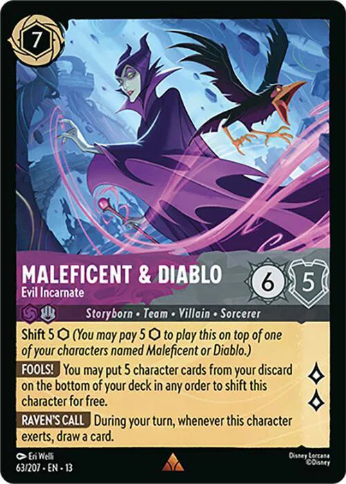 Maleficent & Diablo - Evil Incarnate 63/207 · Cold Foil (Attack of the Vine!)