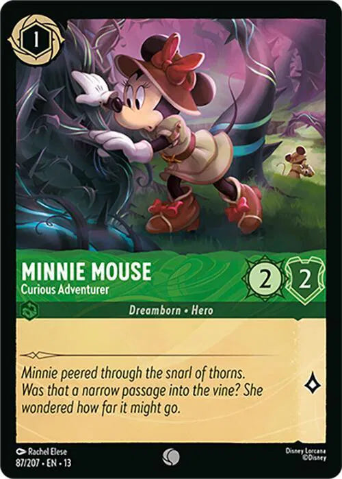 Minnie Mouse - Curious Adventurer 87/207 · Cold Foil (Attack of the Vine!)