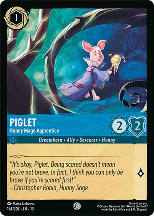 Piglet - Hunny Mage Apprentice 154/207 · Normal (Attack of the Vine!)