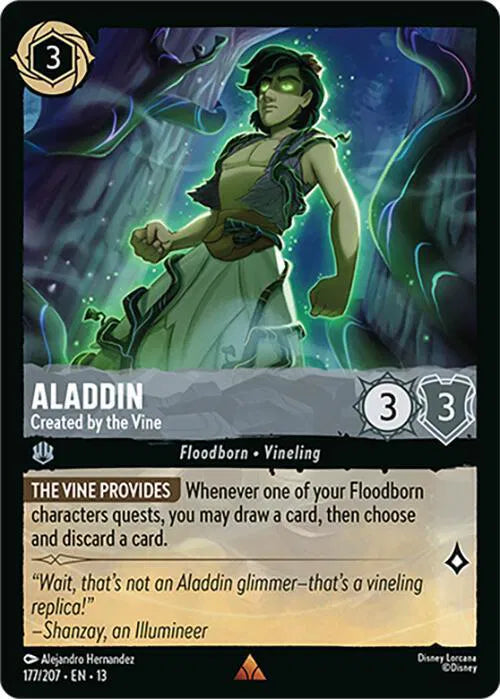 Aladdin - Created by the Vine 177/207 · Cold Foil (Attack of the Vine!)