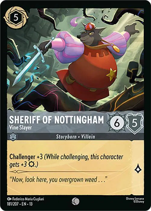 Sheriff of Nottingham - Vine Slayer 181/207 · Cold Foil (Attack of the Vine!)