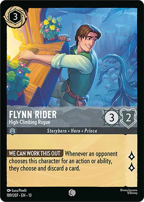 Flynn Rider - High-Climbing Rogue 189/207 · Normal (Attack of the Vine!)