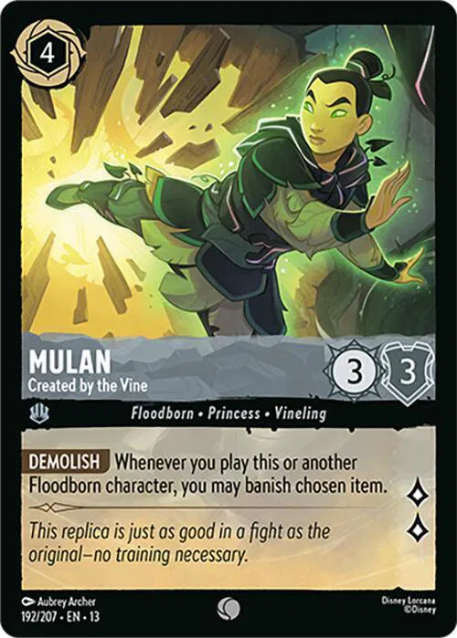 Mulan - Created by the Vine 192/207 · Normal (Attack of the Vine!)