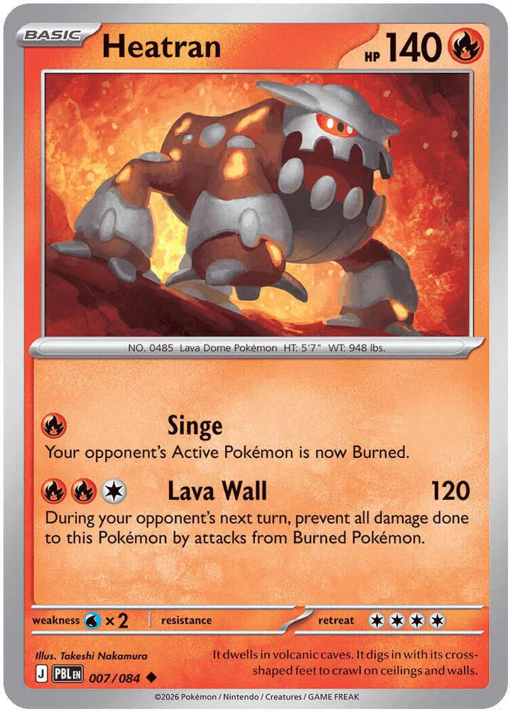 Heatran 007/084 · Reverse Holofoil (Pitch Black)