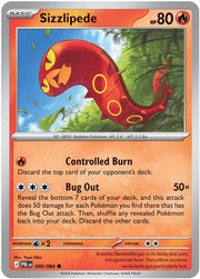 Sizzlipede 009/084 · Reverse Holofoil (Pitch Black)