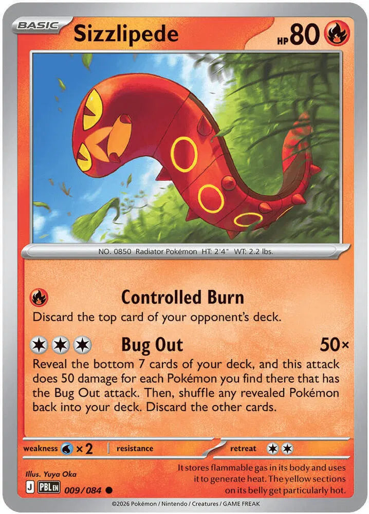 Sizzlipede 009/084 · Normal (Pitch Black)