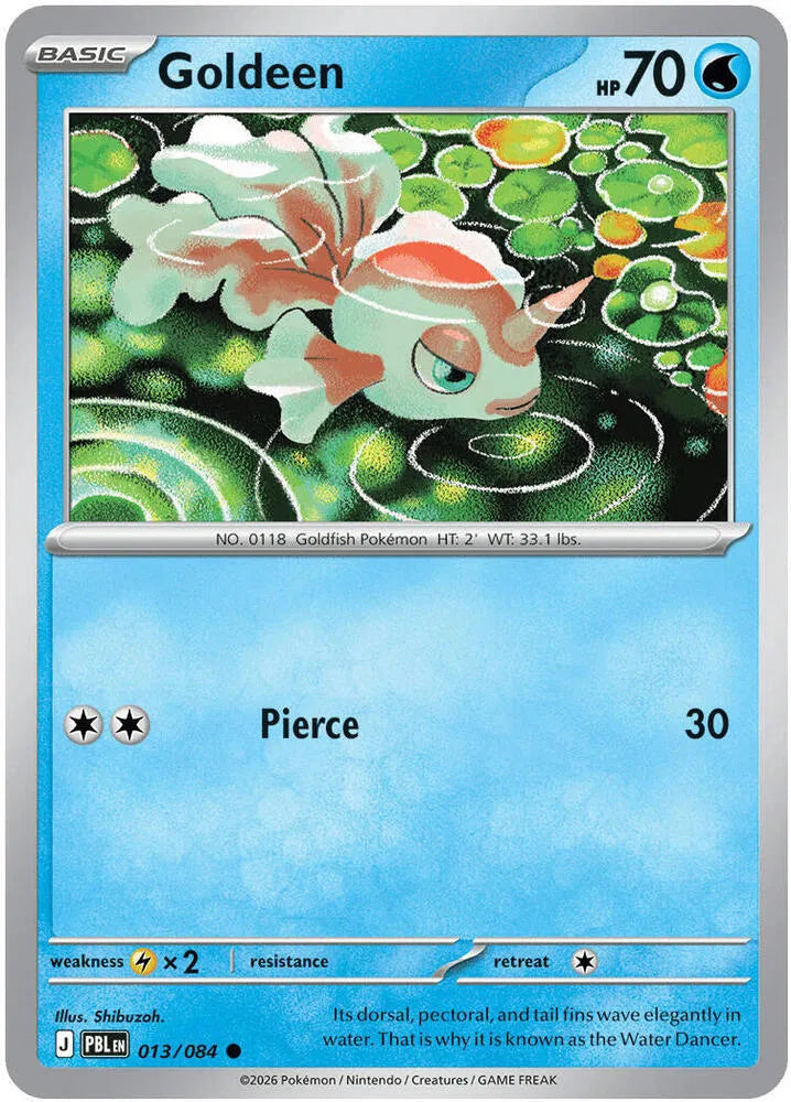 Goldeen 013/084 · Reverse Holofoil (Pitch Black)