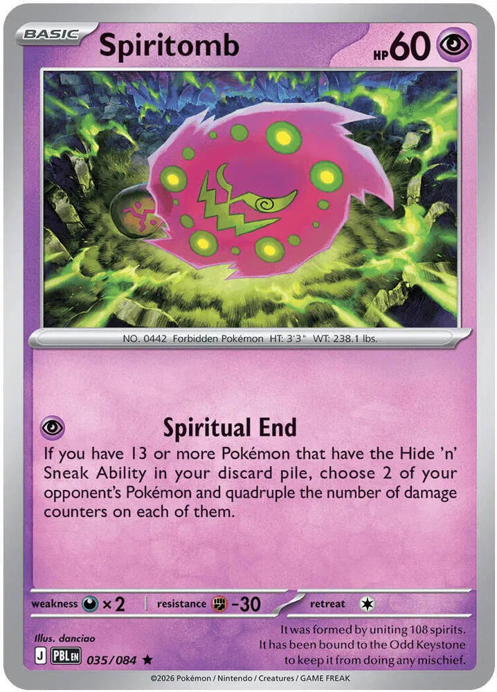 Spiritomb 035/084 · Reverse Holofoil (Pitch Black)